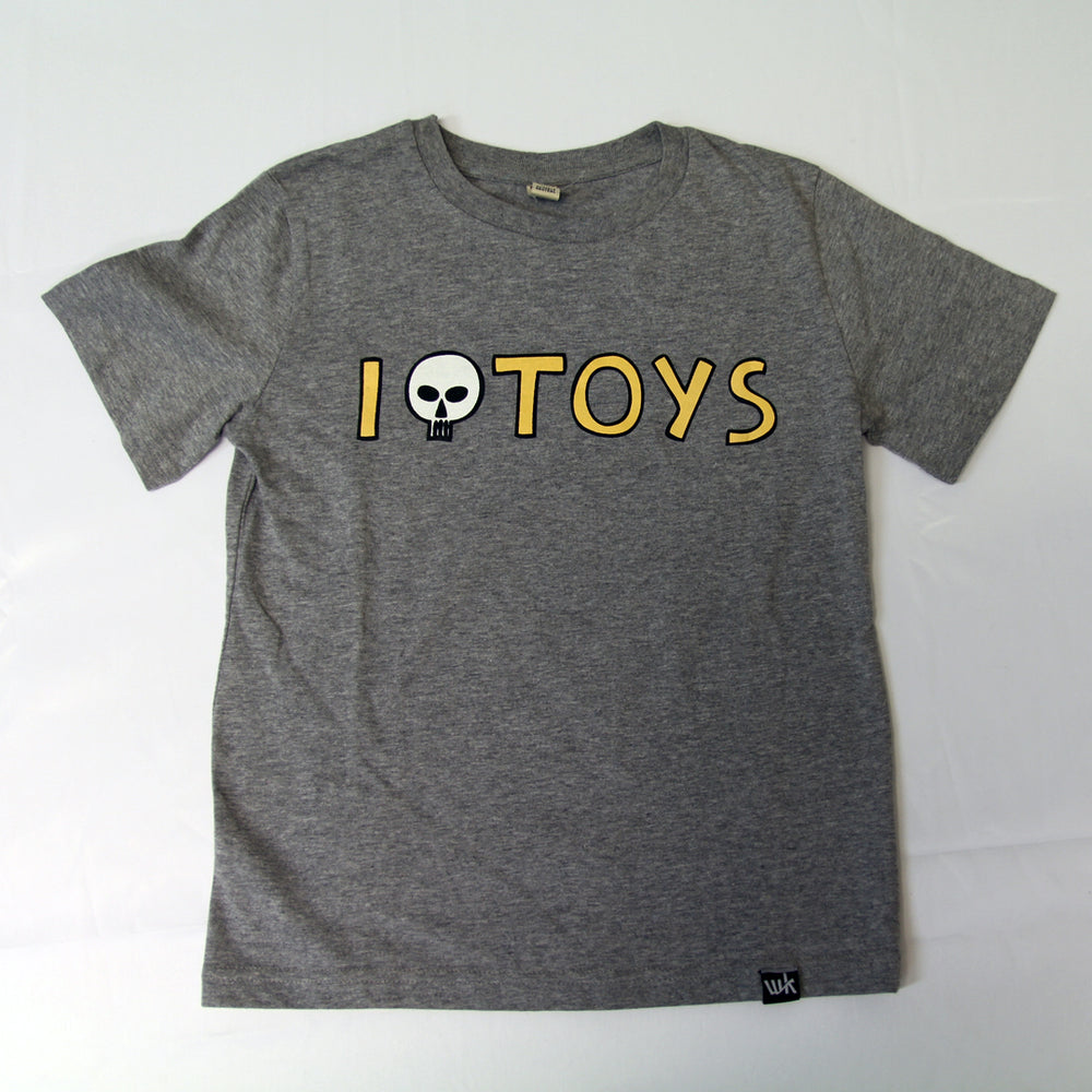 Toys Kids T-Shirt Melange Grey (by The Schwarzfahrer) // unisex